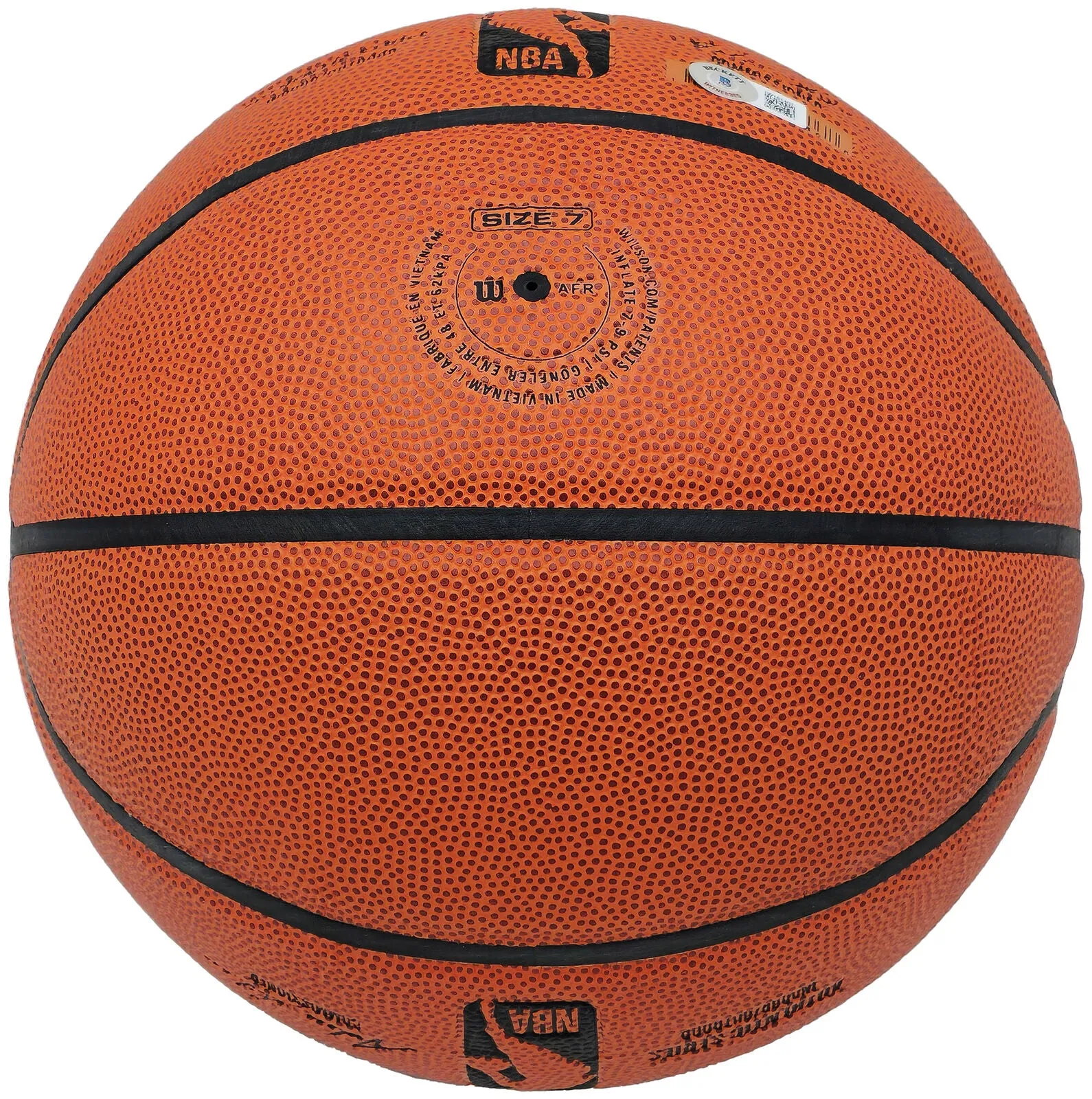 TONY PARKER AUTOGRAPHED AUTHENTIC IO BASKETBALL SPURS BECKETT 222838