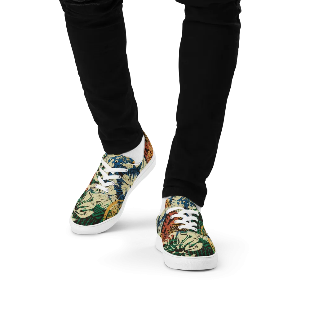 Totem Paradise Stamp Canvas Shoes