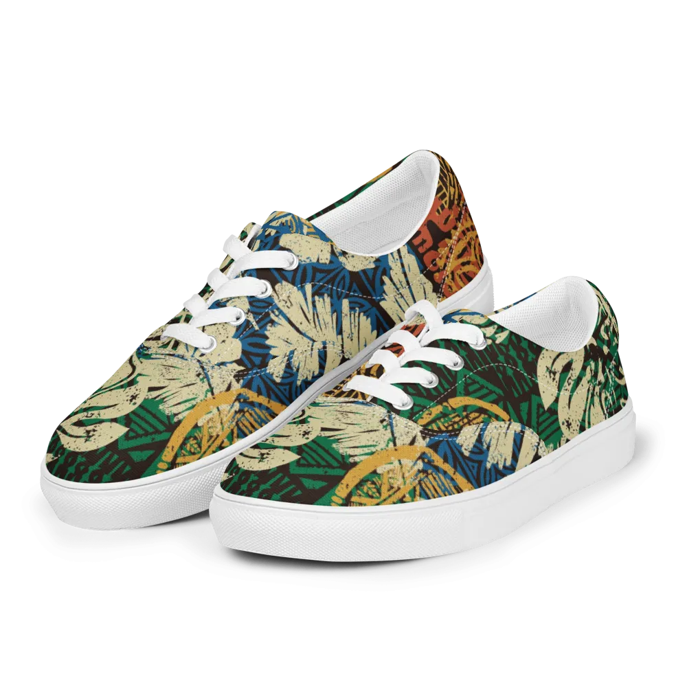 Totem Paradise Stamp Canvas Shoes