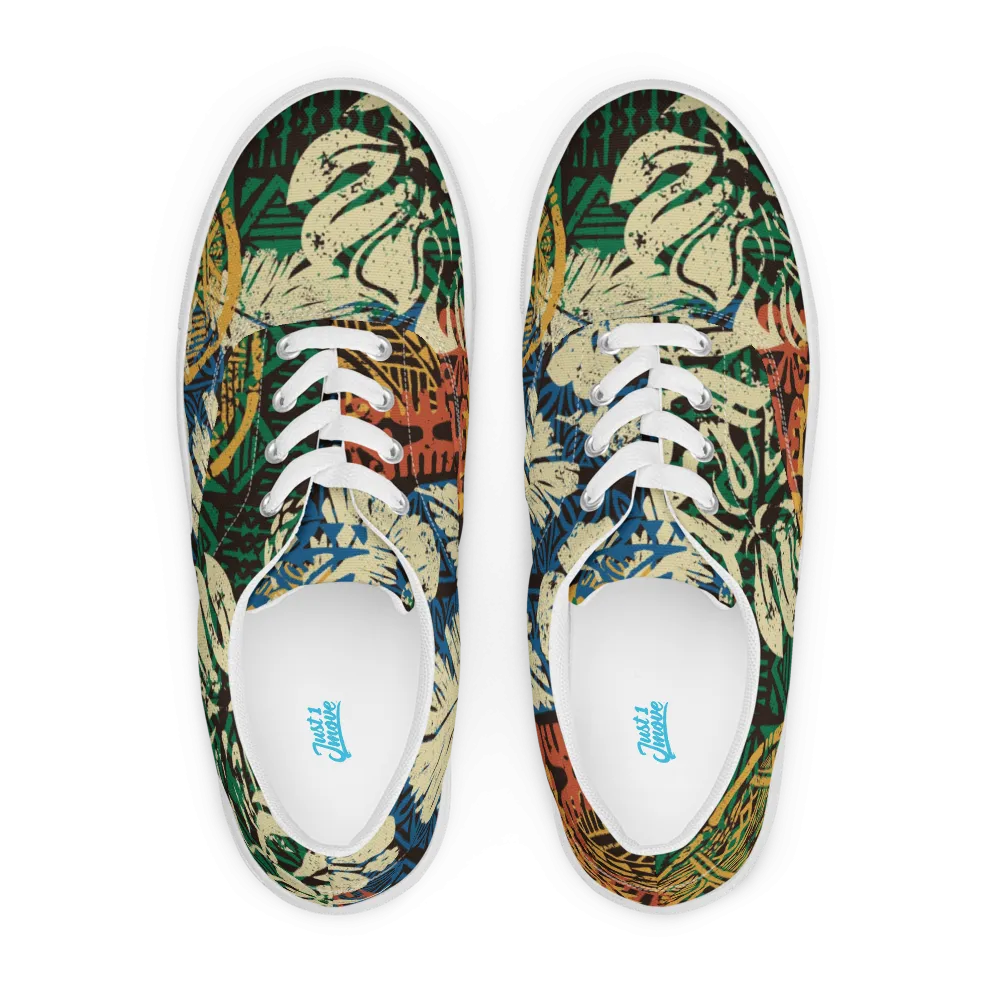 Totem Paradise Stamp Canvas Shoes
