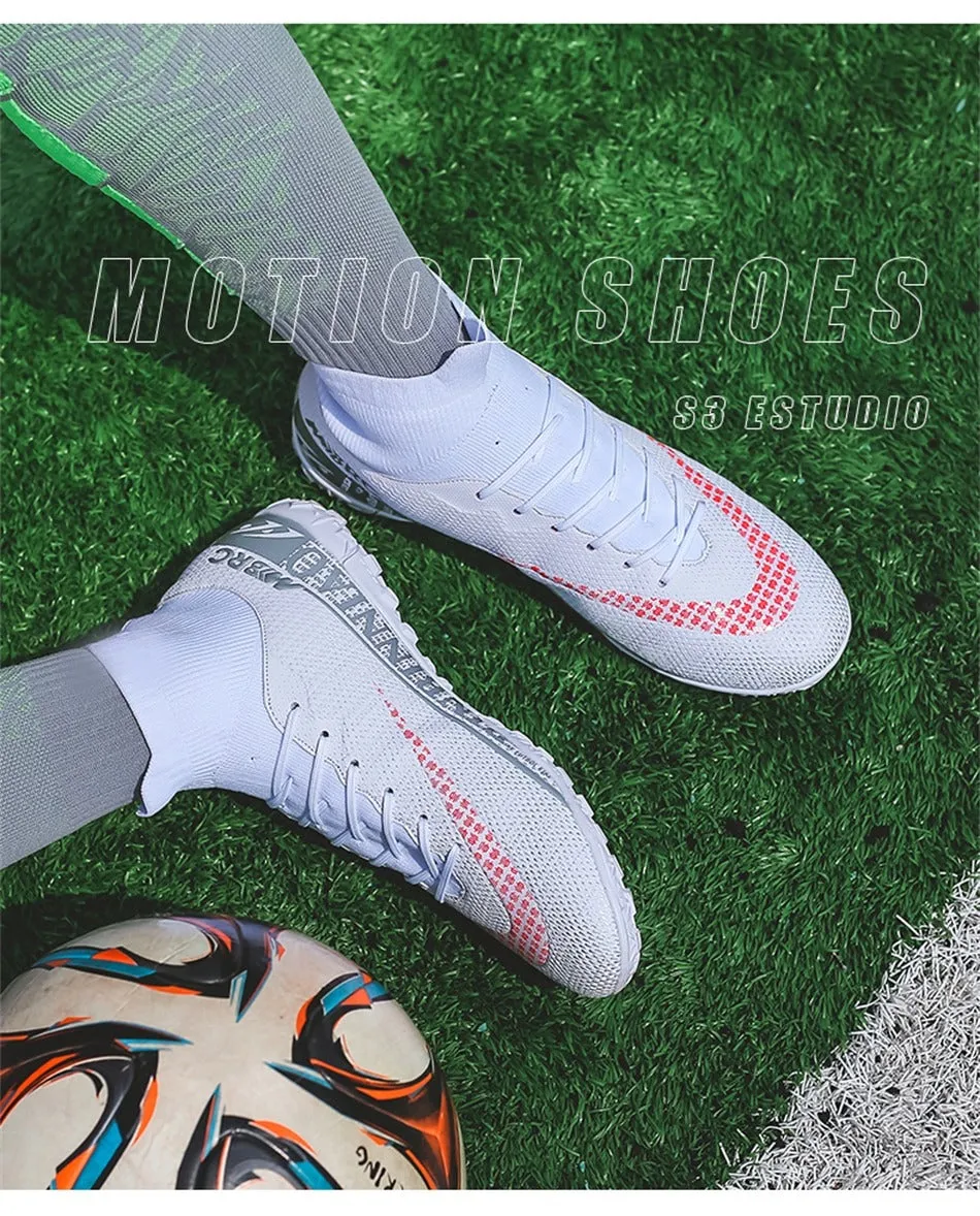 Ultralight Soccer Shoes Men Outdoor FG TF Boys Non-Slip Cleats