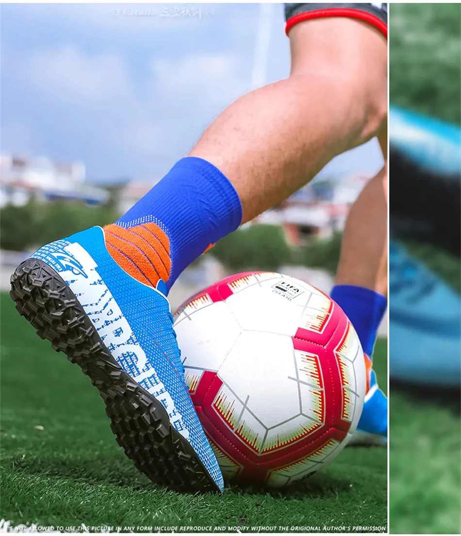 Ultralight Soccer Shoes Men Outdoor FG TF Boys Non-Slip Cleats