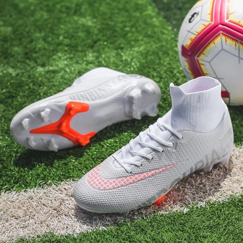 Ultralight Soccer Shoes Men Outdoor FG TF Boys Non-Slip Cleats