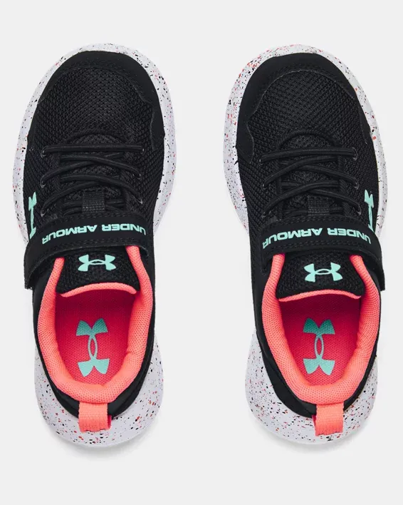 Under Armour Girls' GS Essential Paint Splatter Sportstyle Shoes