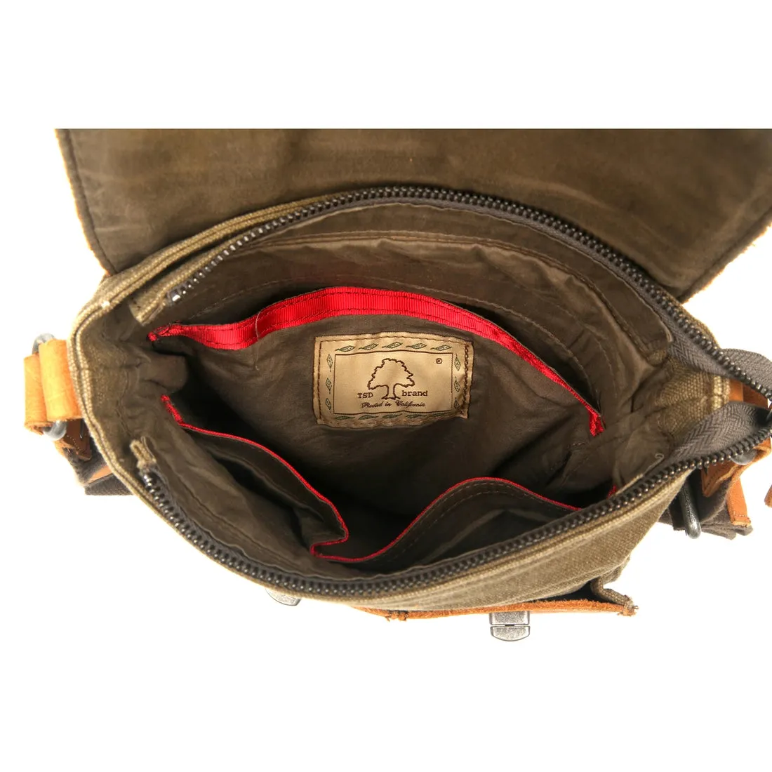 Valley River Canvas Crossbody Bag