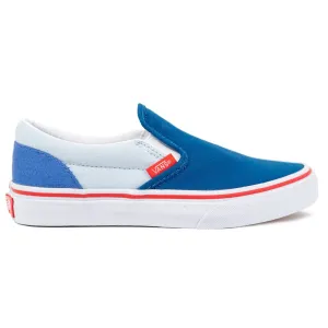 Vans Kids Slip-On - (Color Block) Baja Blue/High Risk Red