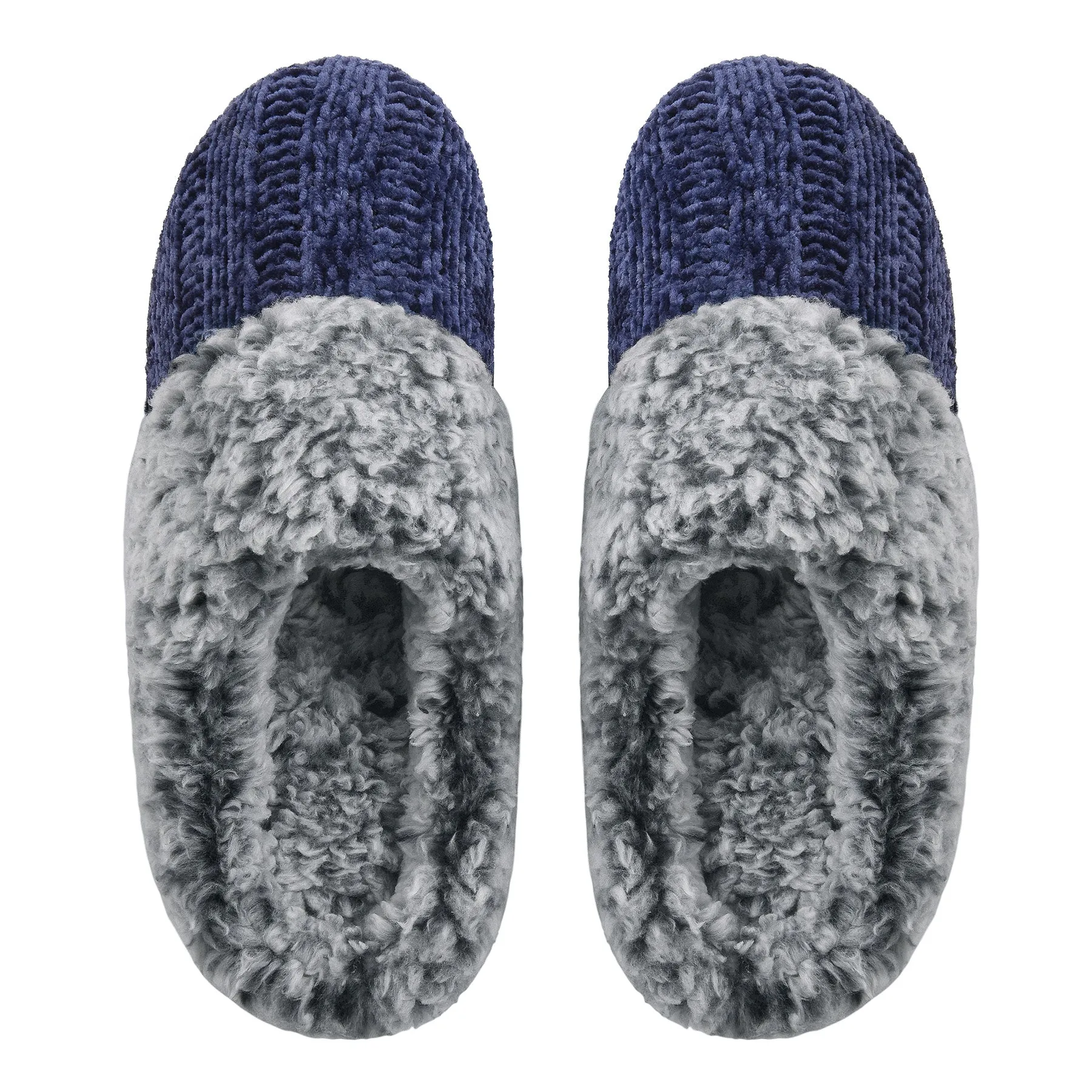 VONMAY Women's Slippers Chenille Knit Slip-on Soft House Shoes Memory Foam Indoor Outdoor