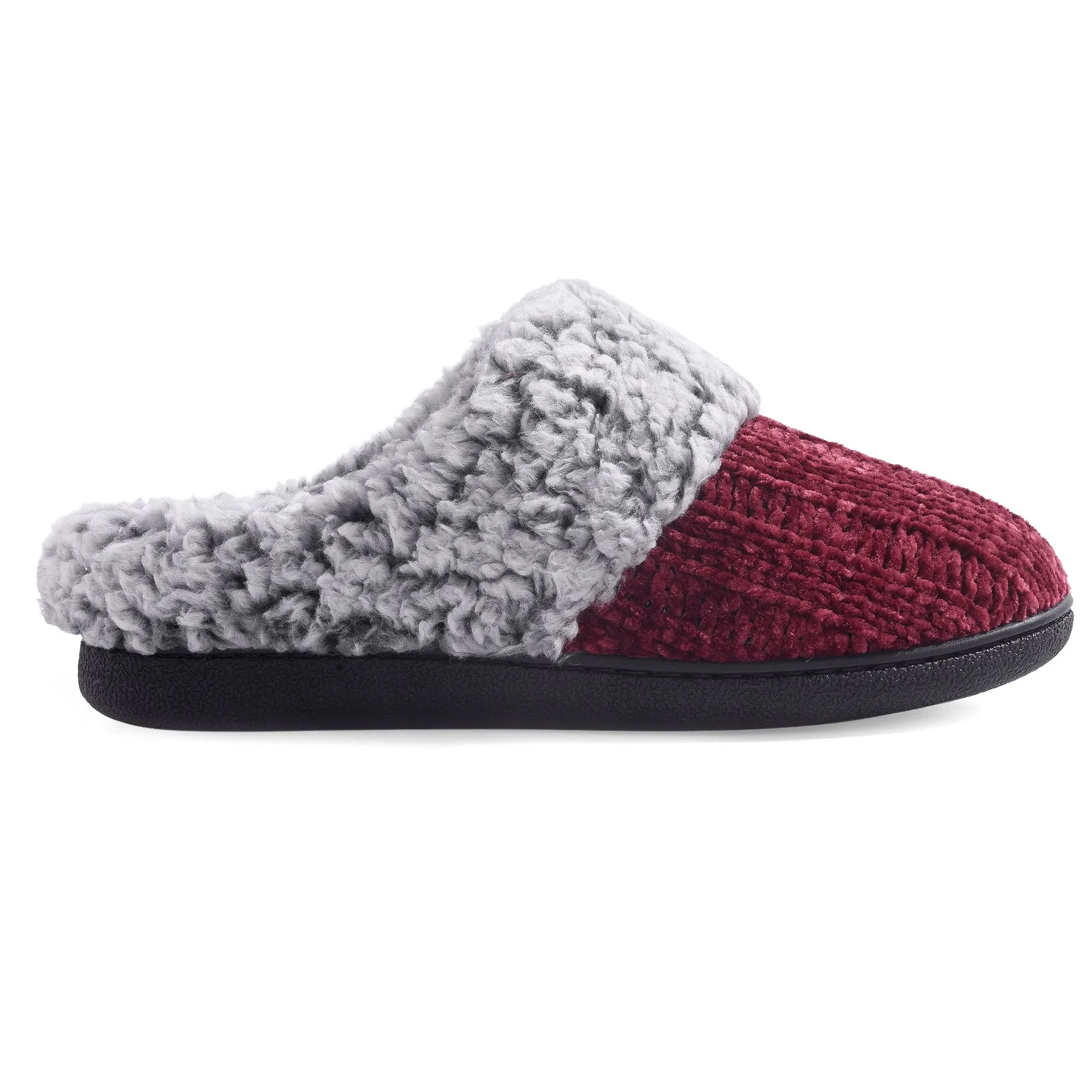 VONMAY Women's Slippers Chenille Knit Slip-on Soft House Shoes Memory Foam Indoor Outdoor