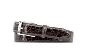 Wallace Croc Belt (Walnut)