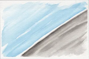 Watercolor Original:  Blue Grey Series Color Block (small)
