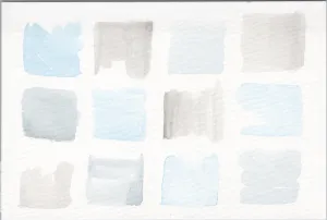 Watercolor Original:  Blue Grey Series Color Block (small)