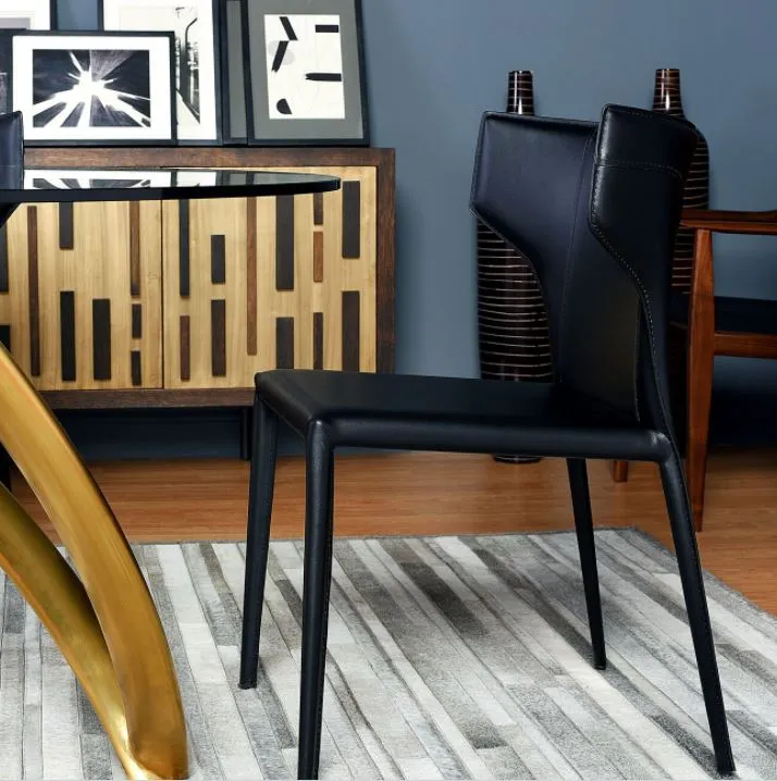 Wayne Leather Dining Chair - Nuevo