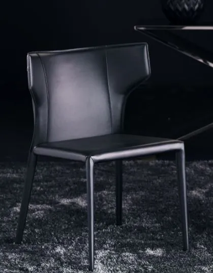 Wayne Leather Dining Chair - Nuevo