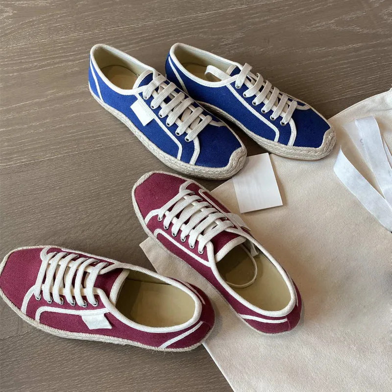 Women Straw Woven Bottom Shoes