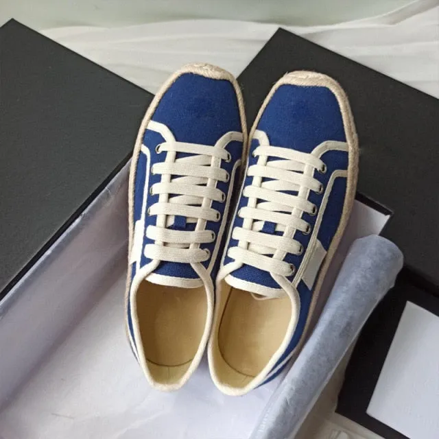 Women Straw Woven Bottom Shoes