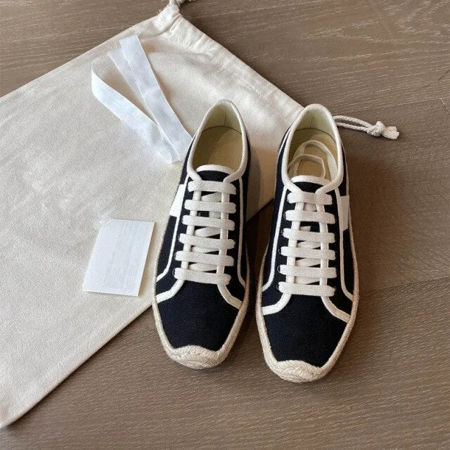 Women Straw Woven Bottom Shoes