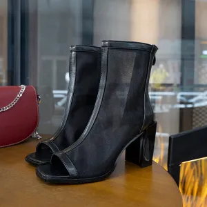 Women's Ankle Open Toe Sandal Boot..