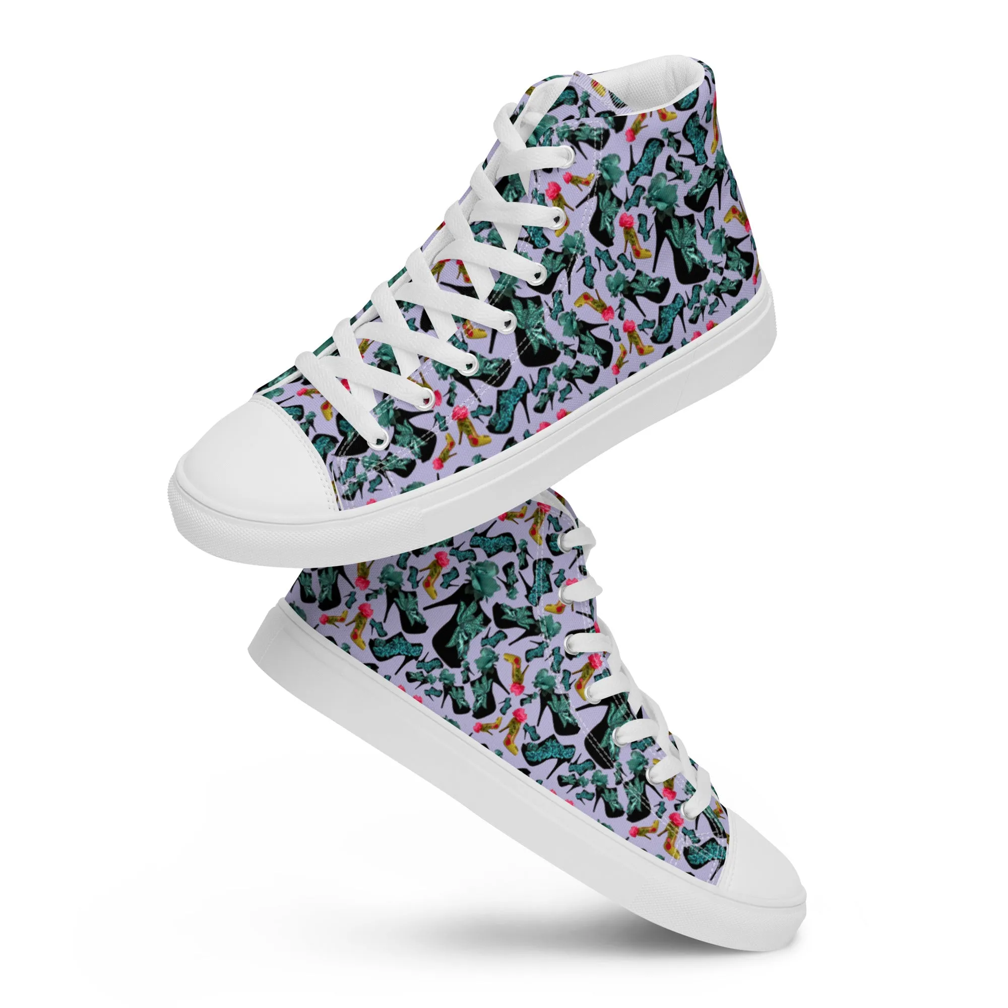 Women’s high top canvas shoes 'Blue shoes'