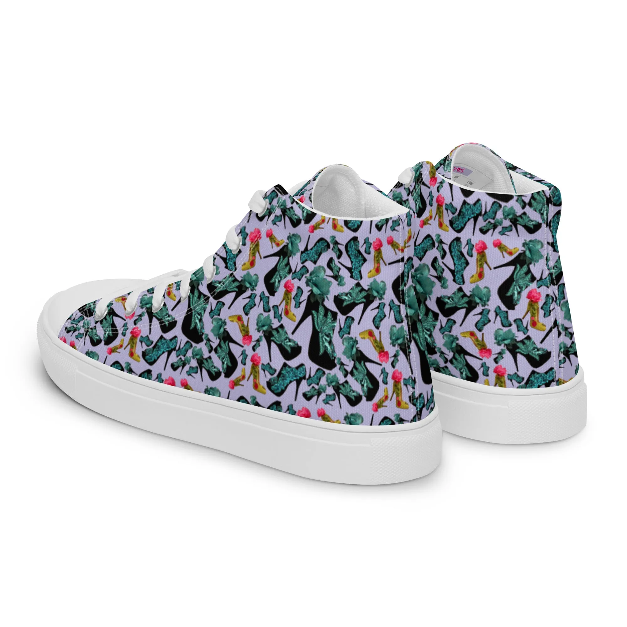 Women’s high top canvas shoes 'Blue shoes'