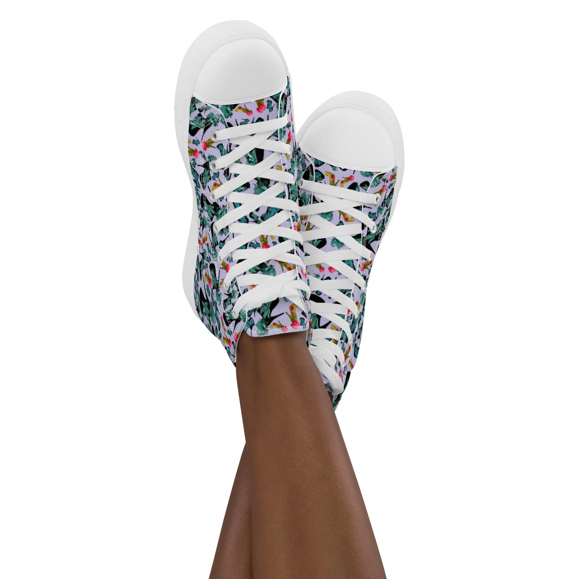 Women’s high top canvas shoes 'Blue shoes'