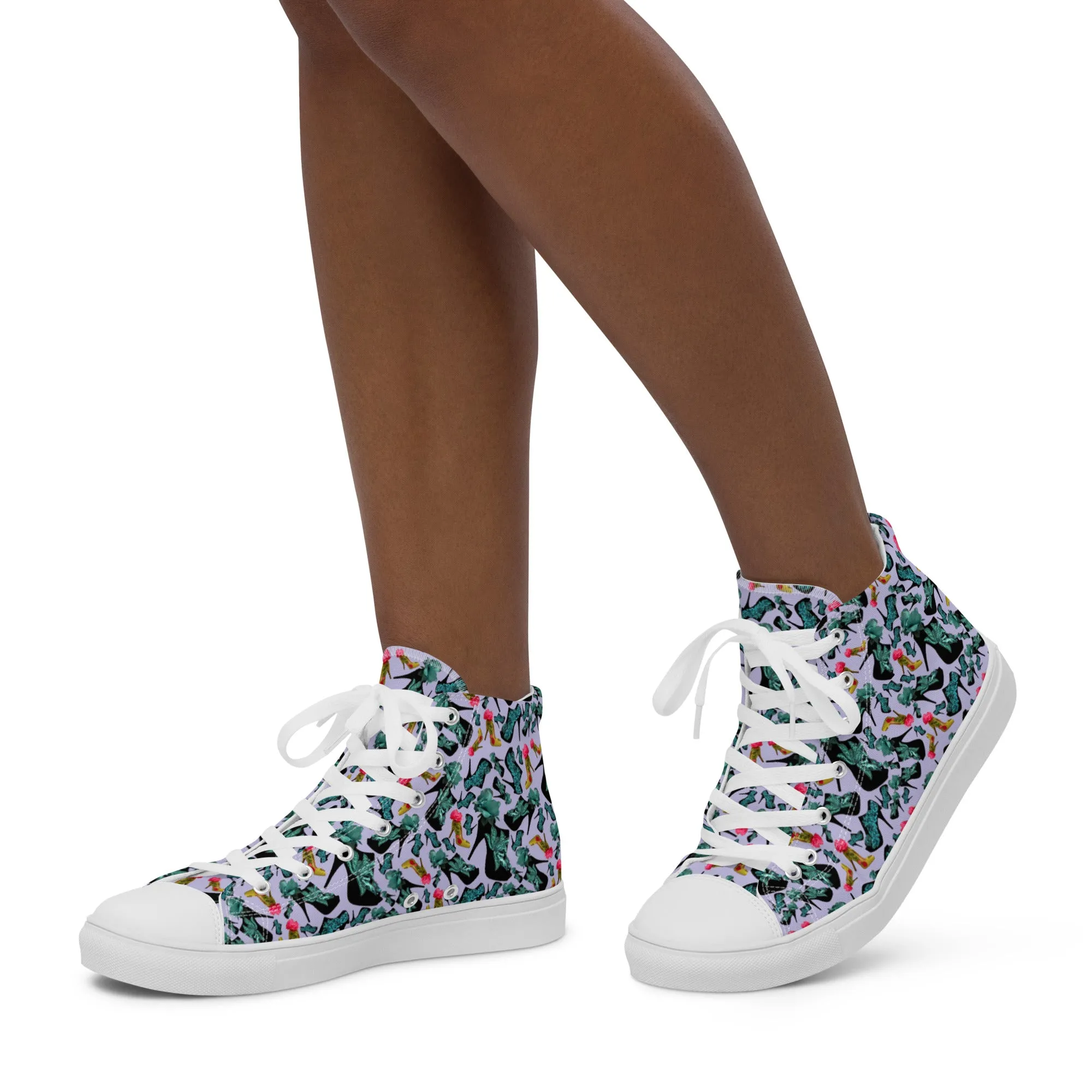 Women’s high top canvas shoes 'Blue shoes'