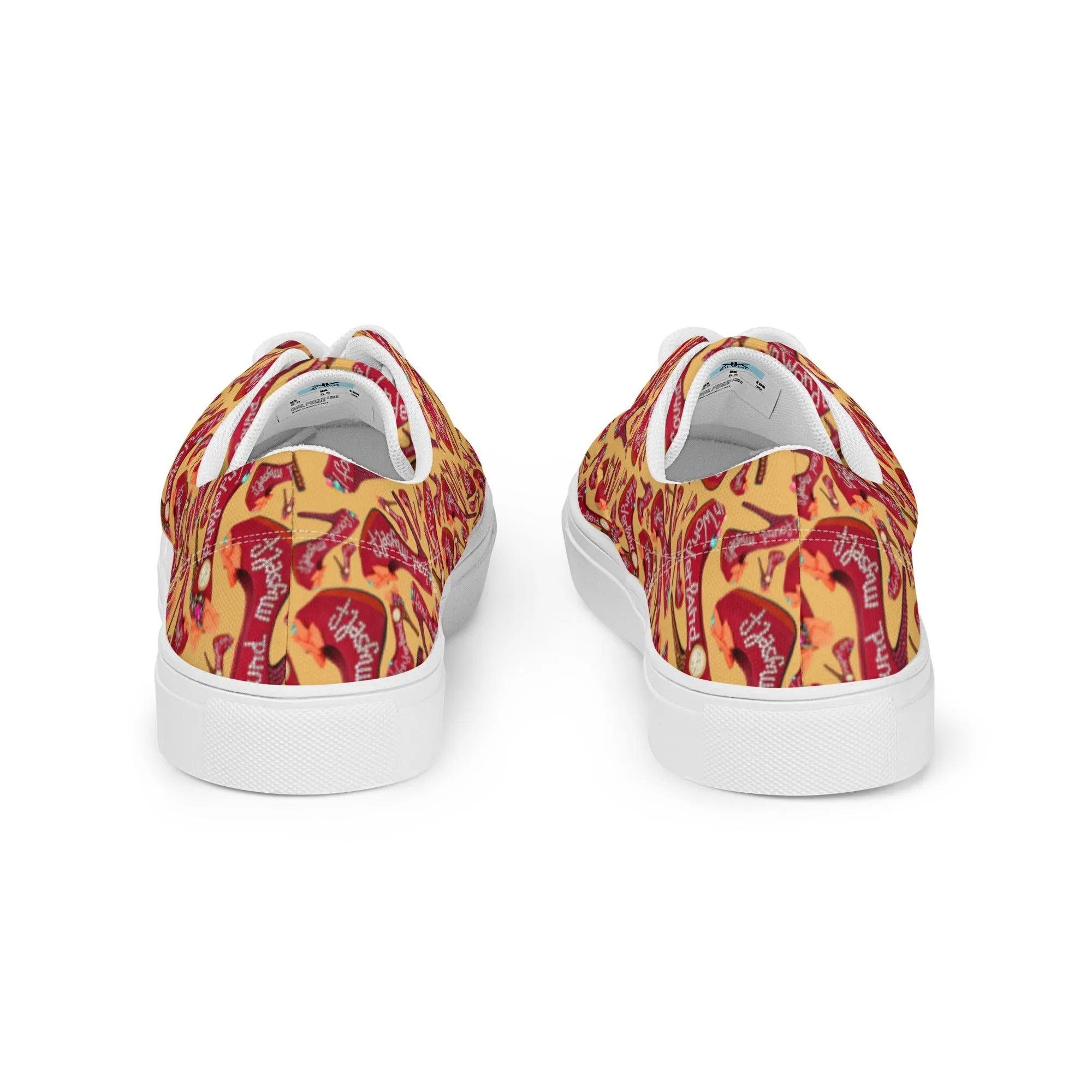Women’s lace-up canvas shoes 'Down the rabbit hole'