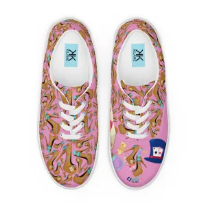 Women’s lace-up canvas shoes 'Eat me drink me'