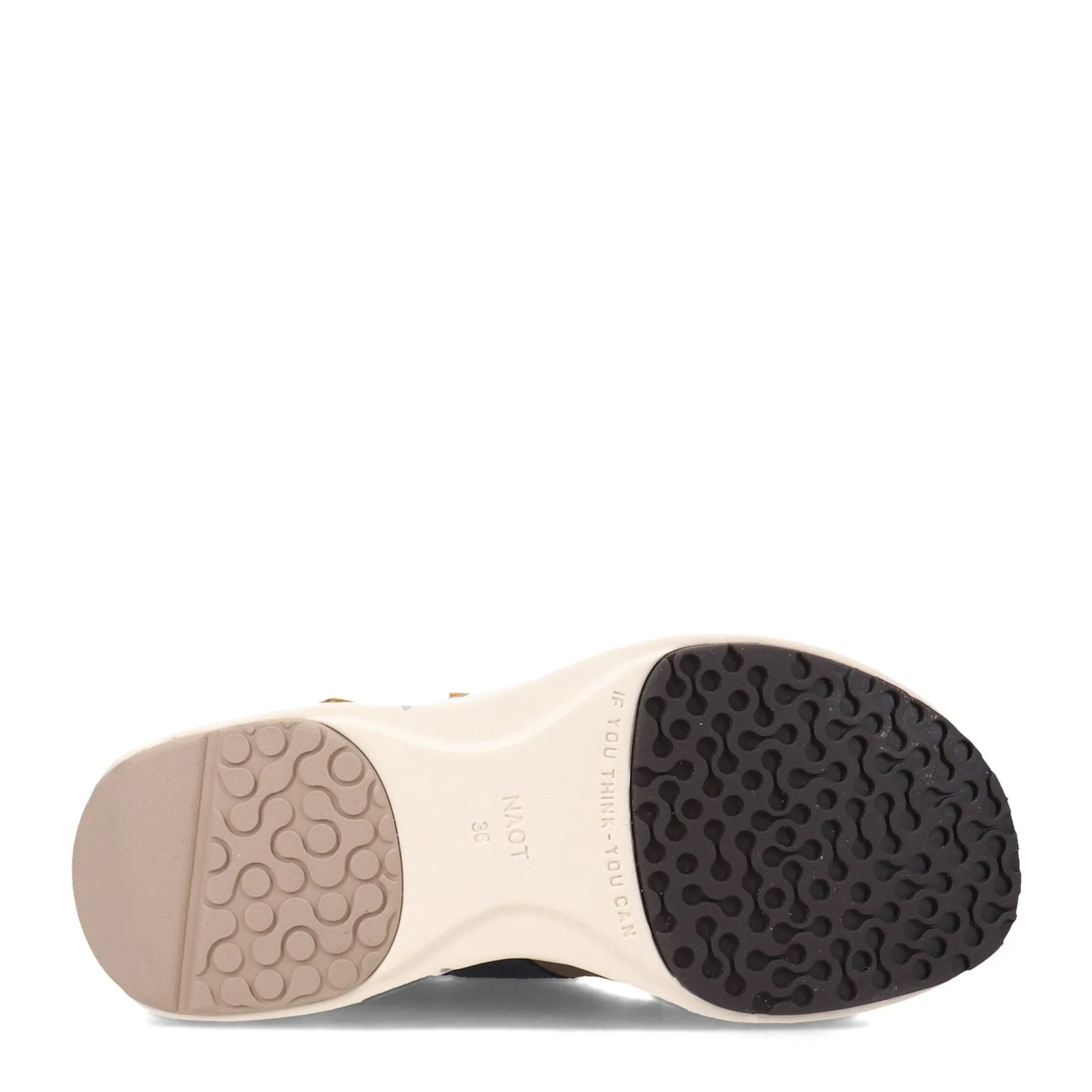 Women's Naot | Odyssey Sandal | Silver, Marigold and Navy Combination
