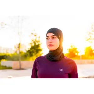Women's Running Hijab - KIPRUN Black