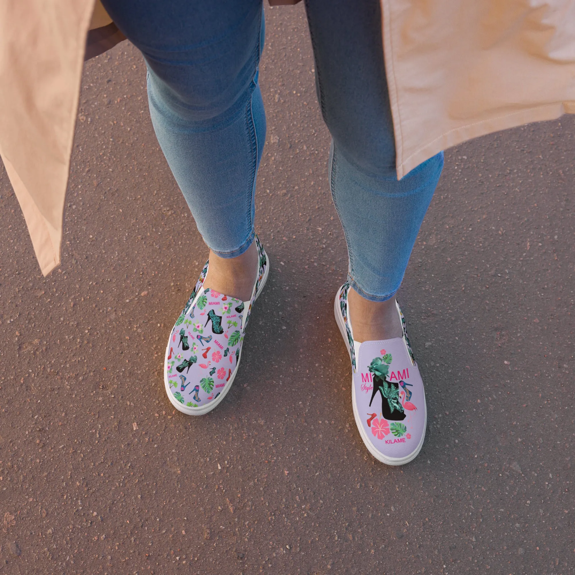 Women’s slip-on canvas shoes 'Miami Style'
