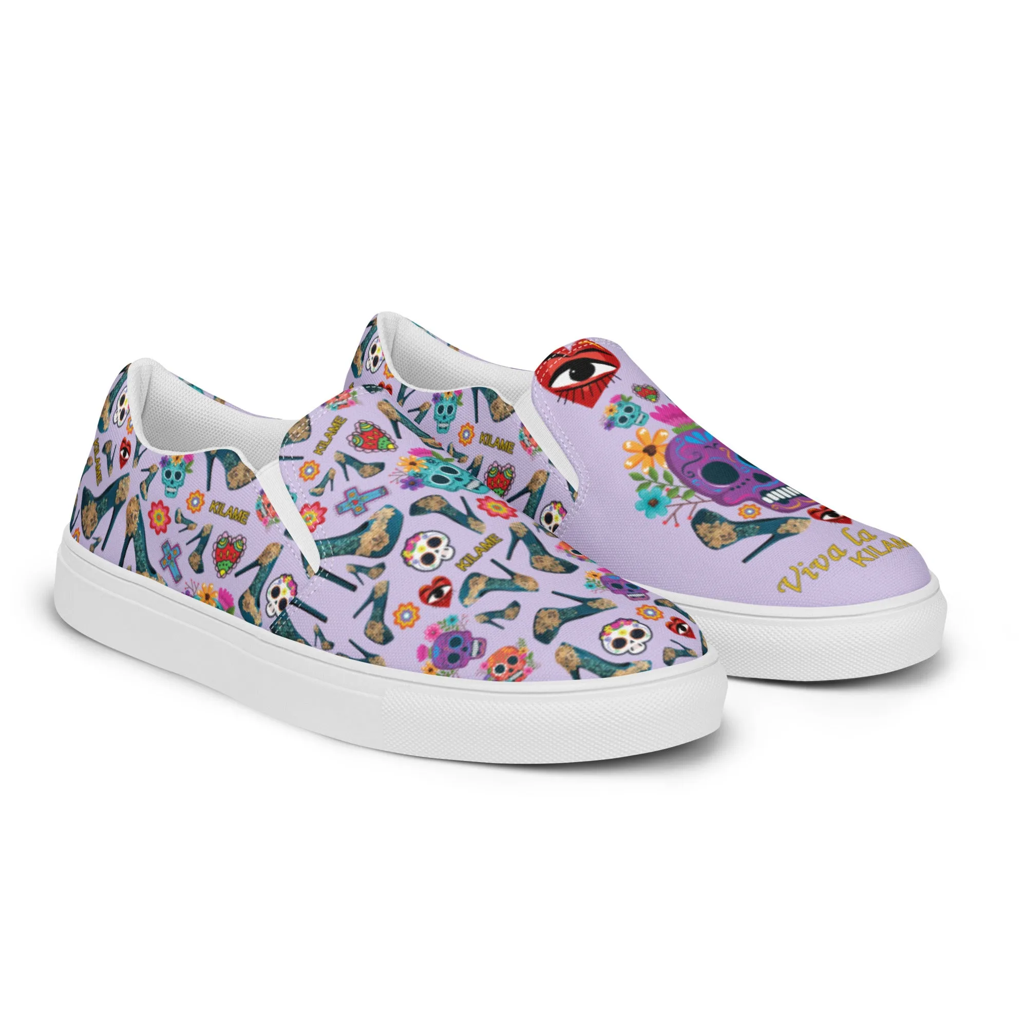 Women’s slip-on canvas shoes 'Viva la vida'