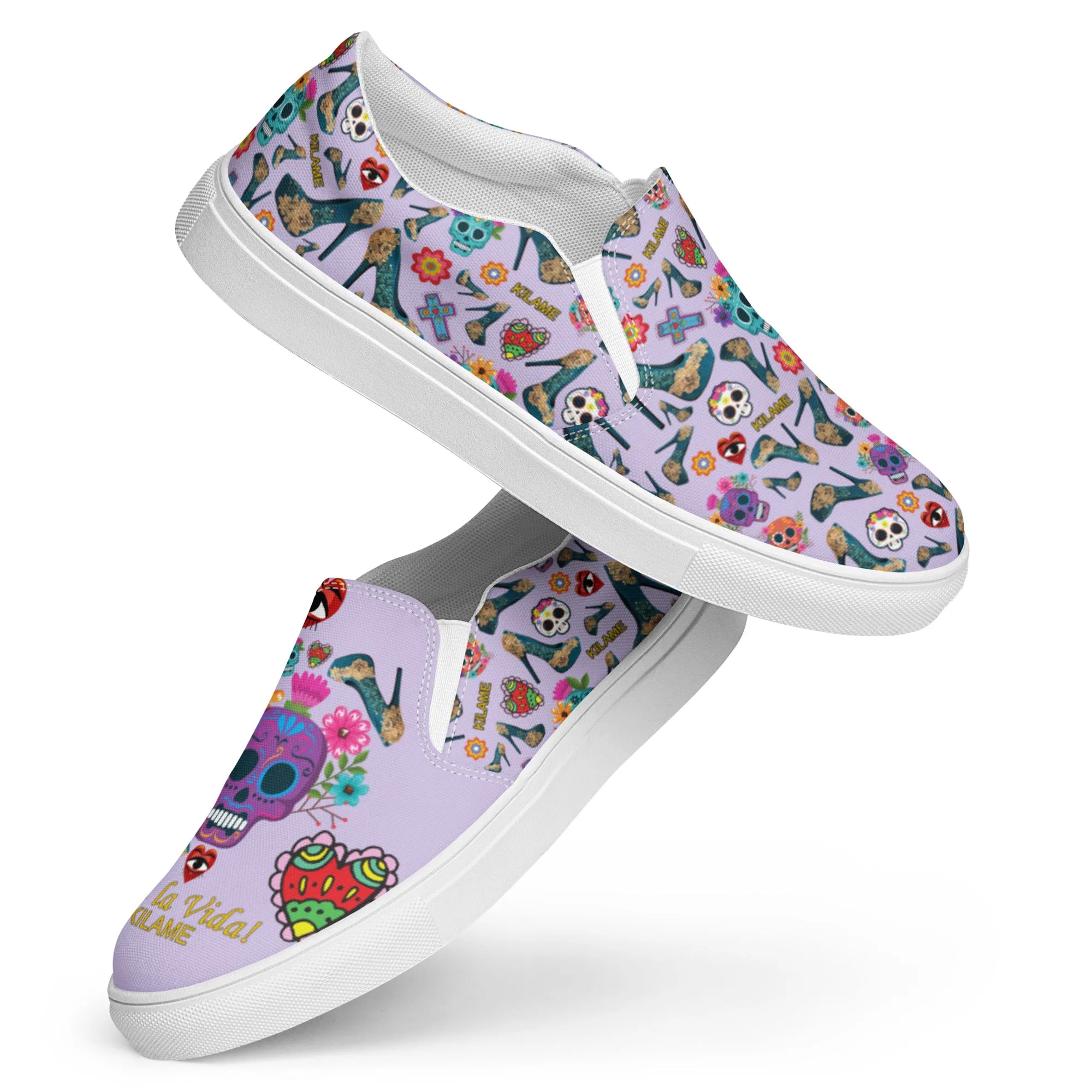 Women’s slip-on canvas shoes 'Viva la vida'