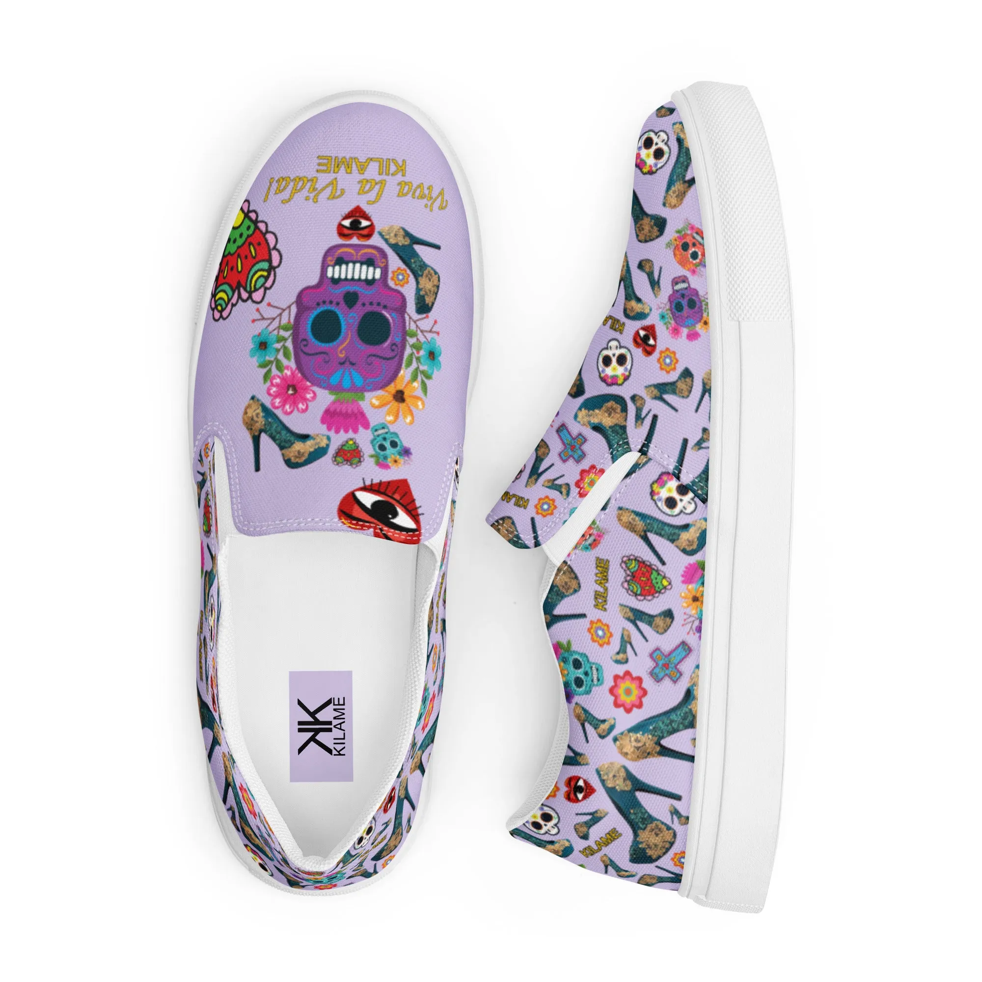 Women’s slip-on canvas shoes 'Viva la vida'