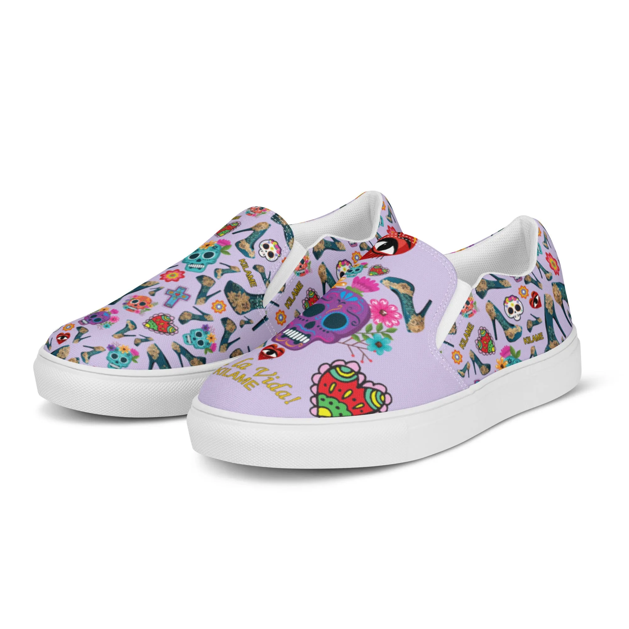 Women’s slip-on canvas shoes 'Viva la vida'