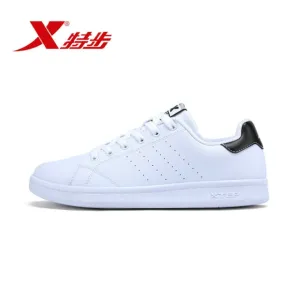 Xtep Men Women Skateboarding Shoe Couple Leather Shoes