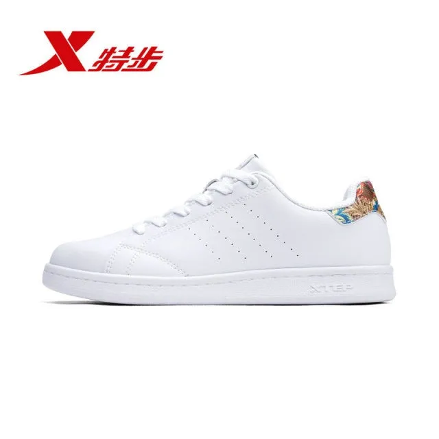 Xtep Men Women Skateboarding Shoe Couple Leather Shoes
