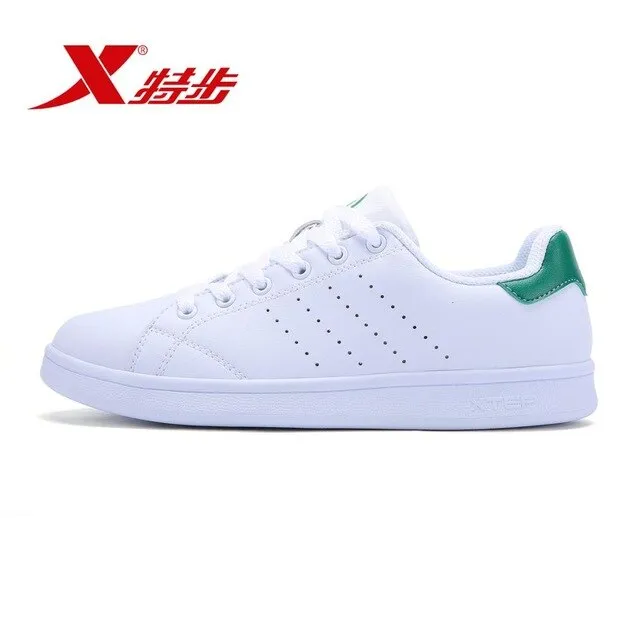 Xtep Men Women Skateboarding Shoe Couple Leather Shoes