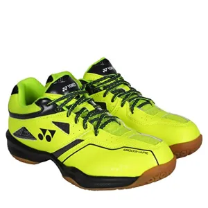 YONEX SHB 36EX Men's Microfiber Non Marking Power Cushion Badminton Shoes, (Bright Yellow, 9 UK)