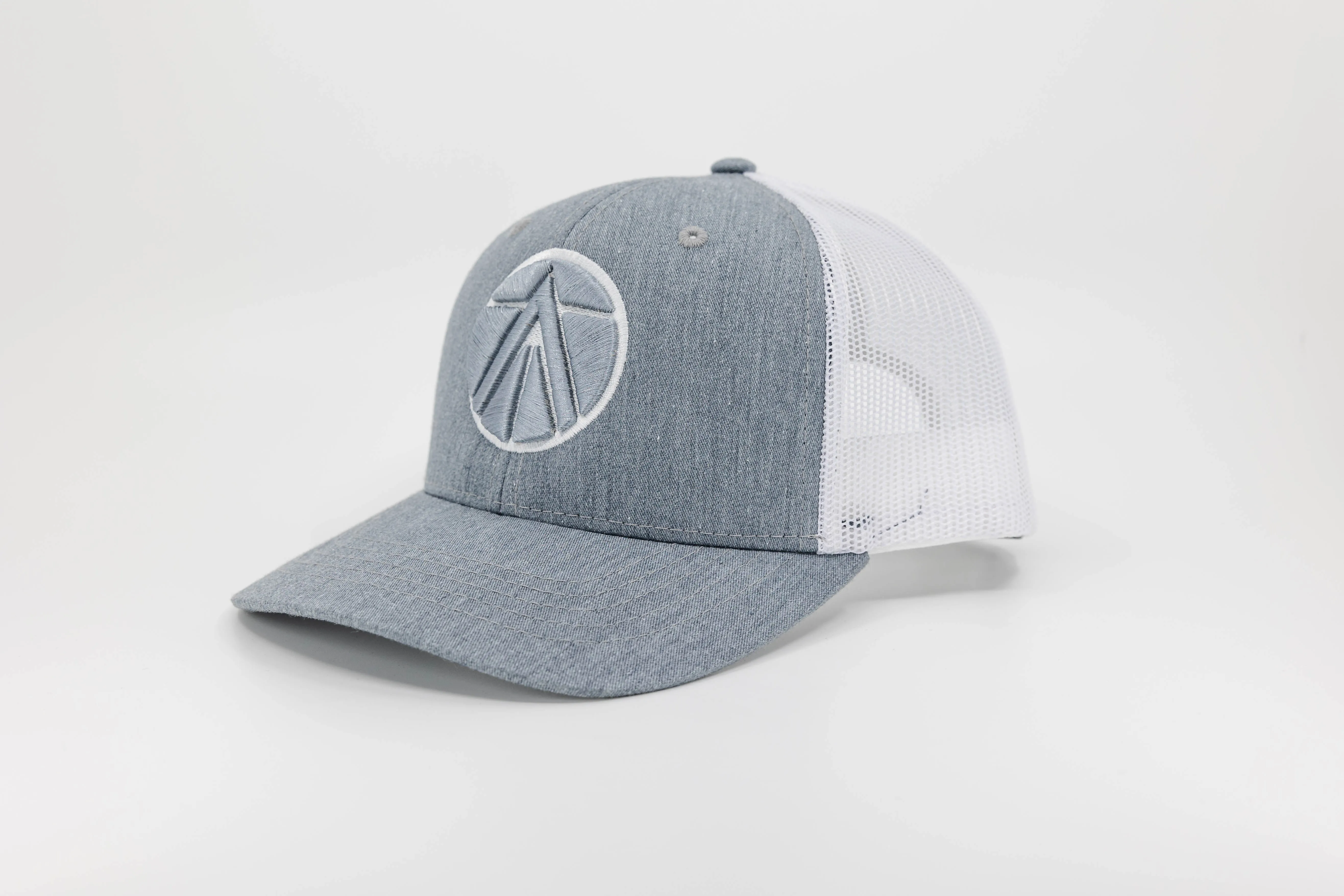 Youth Grey Curved Trucker